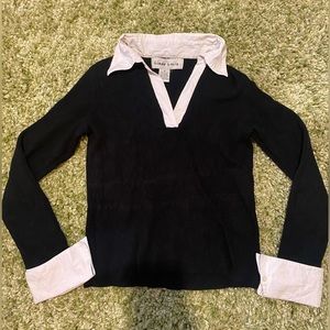 Collared Shirt Sweater Combo